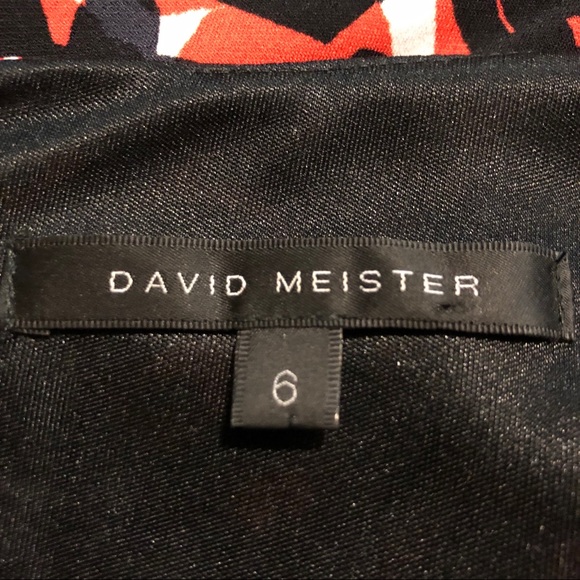 david meister geometric 3/4 sleeve dress Size 6 - Picture 5 of 8
